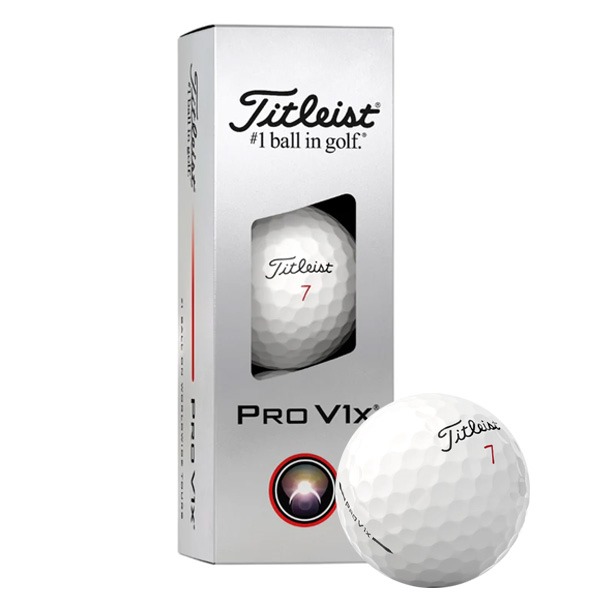 Titleist Pro V1x White High Numbers Golf Balls 2025