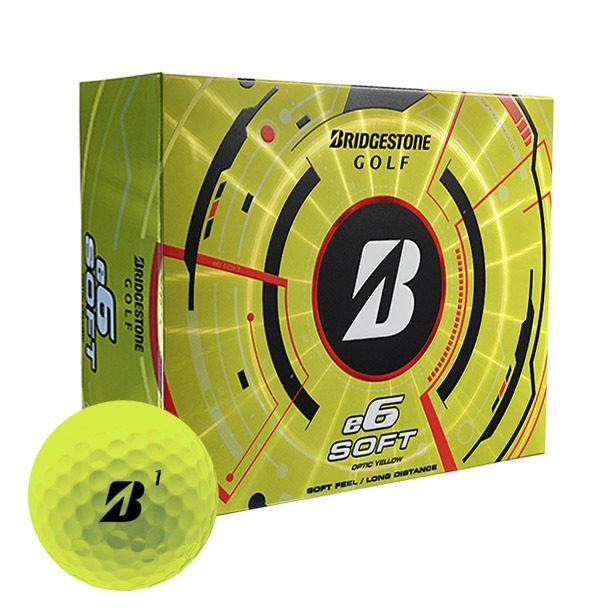 Yellow Bridgestone e6 golf balls