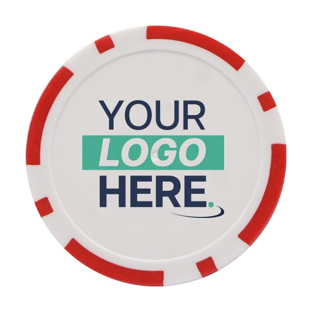 Personalised Golf Poker Chip | Red