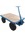 1tonne Heavy Duty Site Trolley c/w Solid Wheels and Removable Mesh Sides