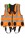 High Visibility ORANGE Jacket Harness with 2-point Harness