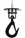 300kg 110volt Wire Rope Hoist c/w Hook Attachment 25mtr Lifting Height