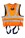 High Visibility ORANGE Jacket Safety Harness Elasticated With Quick Release Buckles