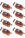 Spanset 50mm wide 5tonne Ratchet Strap 8mtr with Claw Hook (Box of 8)