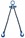 Yoke 5.6tonne G100 2-Leg Chainsling c/w Sling Hooks & Grab Hooks