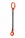 Weissenfel 2tonne 1-Leg Chainsling c/w Safety Hook
