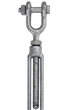 1/4" x 4" Galvanised Jaw/Jaw Turnbuckle Untested