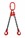 2.1 tonne 2Leg Chainsling, Adjustable and c/w Latch Hooks