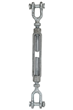 1/2" x 6" Galvanised Jaw/Jaw Turnbuckle WLL:1tonne