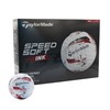 TaylorMade SpeedSoft Ink Red Golf Balls 2024