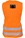 Kratos Safety FA1030300 2-Point Full Body Harness with Orange High Visibility Work Vest