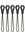 PETZL S050BA00 TOOLINK M Tool Attachment (Pack of 5)