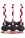 Plastic Chain Post Set (x6) with 15mtrs of Chain
