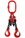 2.8 tonne 2Leg Chainsling, Adjustable and c/w Latch Hooks