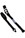 RoadCrew 1500kg x 4mtr Black Ratchet Lashing c/w Claw Hooks