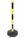 Yellow & Black Plastic Chain Post Set (x6) with 15mtrs of Chain