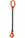 Weissenfel 1.5tonne 1-Leg Chainsling c/w Safety Hook